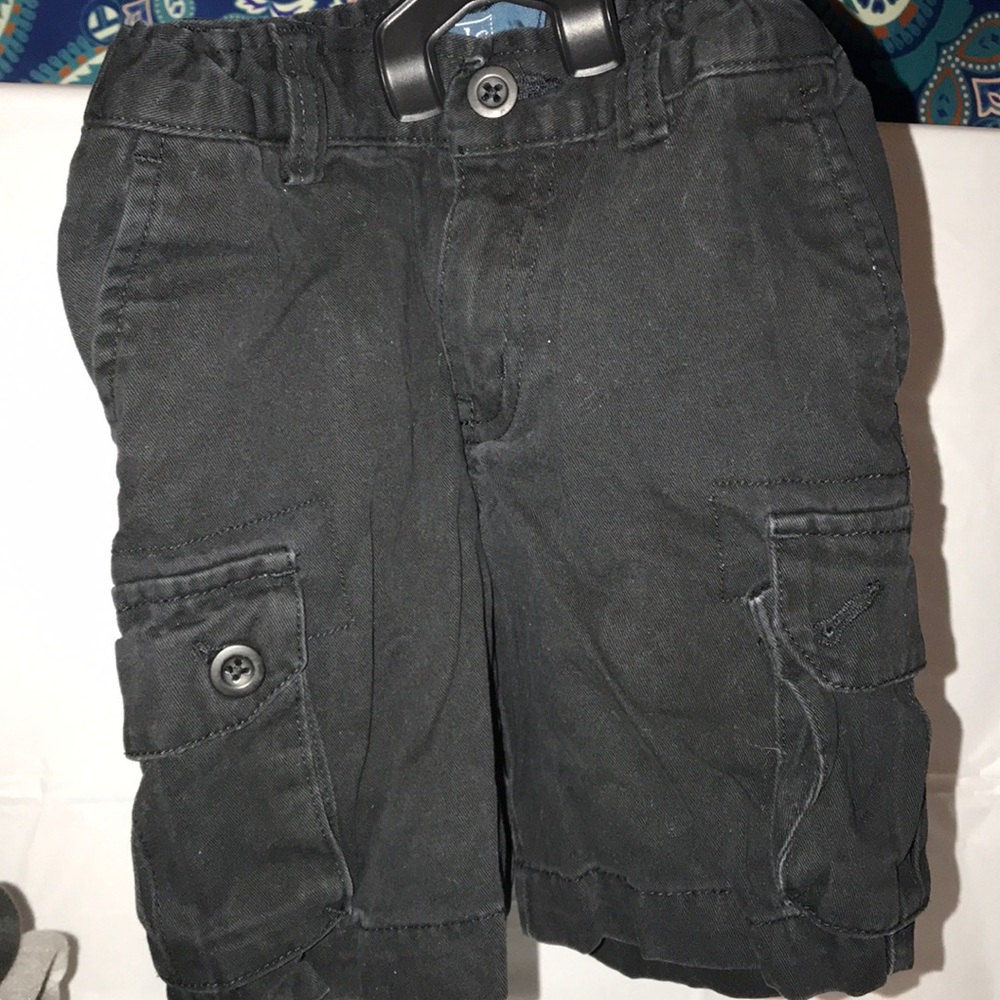 Size-4/4T Black Polo Shorts